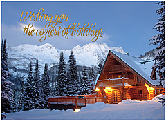 Season's greetings and warm wishes for happy holidays and a wonderful new year. Cozy Holidays H2623U-AA